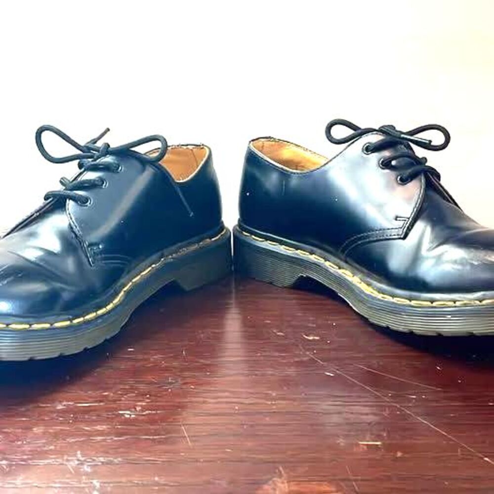 Dr. Martens Black Derby 3 Eye Leather 1461 59K Size Men’s US 7, Excellent shape! - Picture 5 of 10